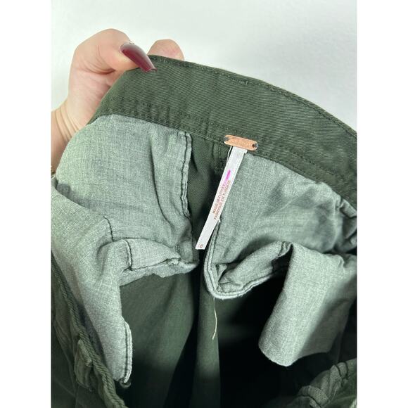 Free People Cya Later Skate Trouser Pants Forest Green Size 0 - Picture 10 of 11